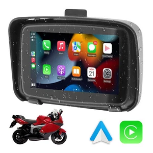 Actualización 5 pulgadas IPX7 impermeable externo motocicleta navegador CarPlay y Android automático - Imagen 1 de 12