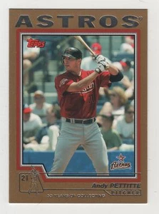 2004 Topps Traded Gold #024 Andy Pettitte Astros BV$5 ####/2004 #24 - Picture 1 of 1