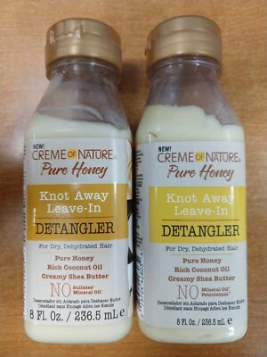 1 *or* 2 Pack: Crème of Nature Pure Honey Knot Away Leave-in Detangler 8oz. W3C - Image 1 of 4