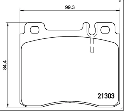 Juego de pastillas de freno de disco Mintex - MDB1625 - Se adapta a Mercedes-Benz S600, S500 y más Foto 1 de 4