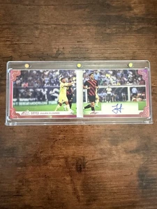 2023 Leaf Art Of Sport Julian Alvarez Diptych Booklet Auto # /6 ! With CASE - Picture 1 of 2