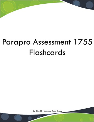 Parapro Assessment 1755 Flashcards | eBay