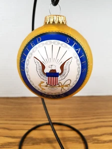 Ornamento de Navidad American Pride US Navy "Forjado por el mar Est. 13 de octubre de 1775 - Imagen 1 de 12
