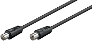 10x kabel przyłączeniowy antenowy czarny 10,0 m; AK 1000 B 10,0m czarny SB - Zdjęcie 1 z 1