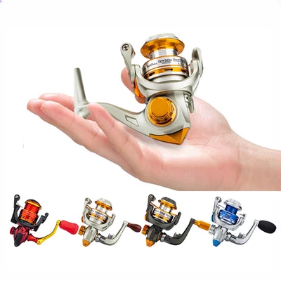 Leichte Mini Angelrolle 500 Series Metallspule mit reibungsloser Schleppsteuerun - Bild 1 von 4