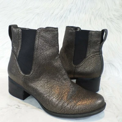 Naturalizer Dallas Chelsea 踝皮靴 US 7.5 W 金属青铜 — 第 1/4 张图片