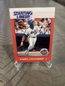 1988 Starting Lineup Cards - Darryl Strawberry New York Mets VG+ - Picture 1 of 5