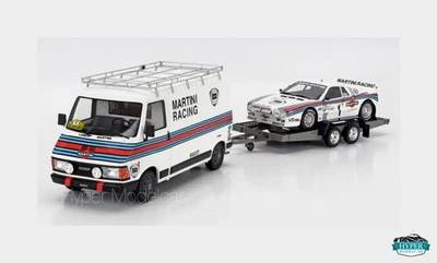 OTTO-MOBILE 1/18 SET LANCIA RALLY 037 #1 MARTINI FIAT 242 VAN ART. OT360 - Immagine 1 di 2