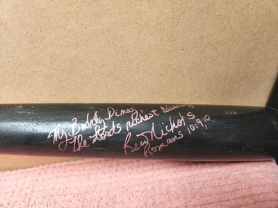 VTG Reid Nichols AUTOGRAPHED Game BAT Rawlings Adirondack Red Sox "DiMag" ESTATE - Image 1 of 4