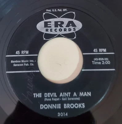 Donnie Brooks  THE DEVIL AINT A MAN / HOW LONG (ROCABILLY 45) #3014 PLAYS VG+ Foto 1 de 4