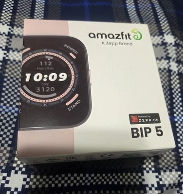 Amazfit Bip 5 Smartwatch & Fitness Tracker Bluetooth Calling - Pink - Image 1 of 3