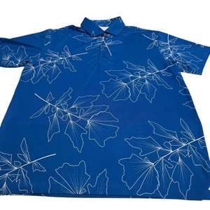 Herren Gr. XL Hawaii Kai Golf Poloshirt Stretch feuchtigkeitsableitend Golfer Blumen - Bild 1 von 6