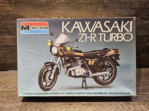 MONOGRAM KAWASAKI Z1-R TURBO MOTORCYCLE SCALE 1:15 MODEL KIT VINTAGE NOB - Picture 1 of 4