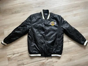 Giacca da basket vintage NBA Los Angeles Lakers nera ultra gioco con bottoni taglia S - Foto 1 di 13