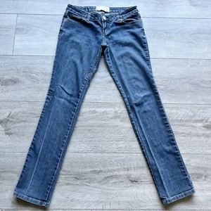 Fox Denim Jeans Womens Juniors Size 1 Jet Blue Medium Denim Low Rise - Picture 1 of 13