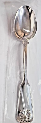 1 SHELL & THREAD TIFFANY 7 1/8" OVAL SOUP SPOON SPOON NO MONO P0LISHED HAVE 5 - Image 1 of 4