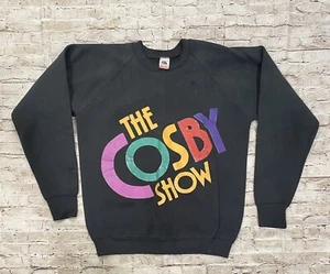Vintage The Cosby Show Bill Cosby TV Show Black Sweatshirt Crewneck 80’s Size XL - Picture 1 of 8