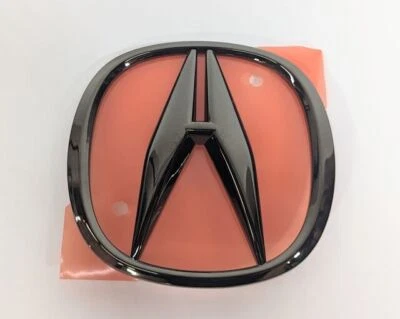 Genuine Acura Emblem Rear (A) (Black Chrome) 08F20-TZ5-200A - Image 1 of 3