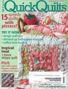 McCalls Quick Quilts ~ February/March 2011 - Spring Patterns - Picture 1 of 3