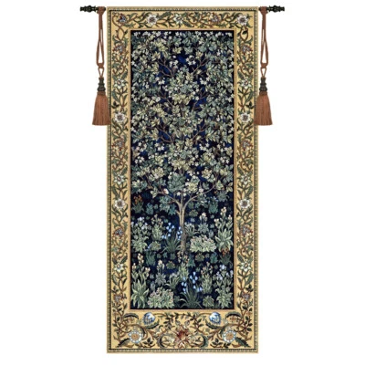 William Morris Tree of Life Fine Art Tapestry Wall Hanging, LONG SIZE, 63"x27" - Image 1 of 3