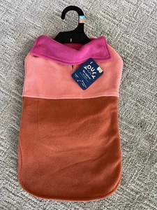 YOULY - Cappotto per animali domestici in pile - M/L - rosa/arancione - Foto 1 di 5