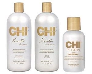 CHI Keratin Shampoo & Conditioner ( 32 oz ) with Silk Infusion ( 2 oz ) - Picture 1 of 2