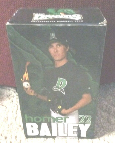 Homer Bailey MILB Dayton Dragons Bobblehead Bobble Doll 2014 Stadium Giveaway Cover