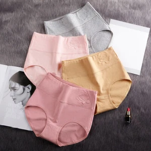Ladies Panties Leak Proof Underwear Women Cotton Tummy Control High Waist Pants - Picture 1 of 20