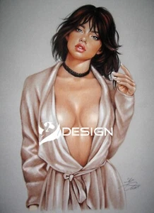 *** ORIGINAL PIN UP ART von SLY *** ZEICHNUNG # 11380 *** - Bild 1 von 1