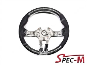 Carbon Fiber Steering Wheel w/ Alcantara for BMW F80 M3 F82 M4 F87 M2 CF - Picture 1 of 1