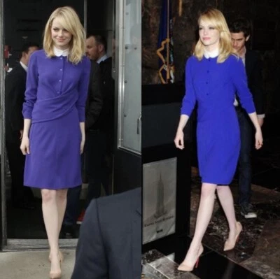 CARVEN креп рубашка платье, как видно на Эмма камень - Изображение 1 из 4