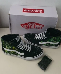 SS18 Supreme X Vans Totenkopf Flor Sk8-Hi UK 10 US 11 Eu 44.5 Turnschuhe - Bild 1 von 16