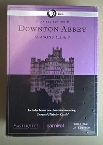 PBS Downton Abbey 9 Disc DVD Set 1st 3 Seasons + Highclere Castle + 3 Hrs Bonus - Foto 1 di 14