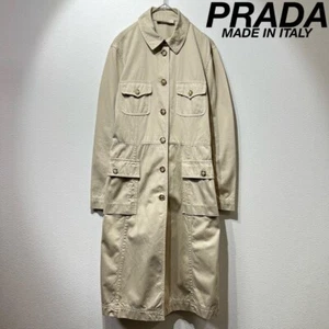 Prada Military design stand collar safari coat - Picture 1 of 12