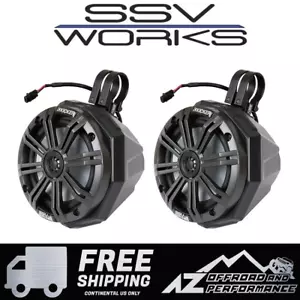 SSV Works Universal Roll Bar Cage Mount 6.5" Pods w/ Kicker Speakers 1.5" Clamps - Bild 1 von 13
