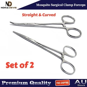 Mosquito Surgical Clamp Hemostat Locking Forceps Micro Serrated Tip Pliers - Picture 1 of 6