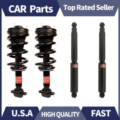 2 puntales completos delanteros con resortes + 2 amortiguadores traseros para camioneta Chevrolet GMC Foto 1 de 4