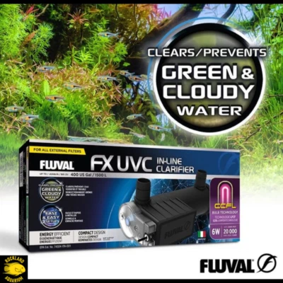 FLUVAL FX UVC IN-LINE CLARIFIER- Fluval UVC for FX2 / FX4 / FX6 Canister Filter