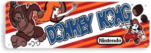 SIGNO DE HOJALATA Donkey Kong Arcade, años 80, retro, consola, carpa, decoración de sala de juegos A331 - Imagen 1 de 3