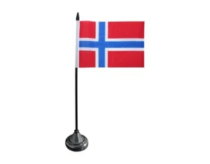 Tischflagge Norwegen norwegische Tischfahne 10x15cm - Picture 1 of 1