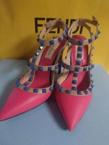Valentino Garavani Rockstud Pumps Multi Collar Size 35.5 Made in Italy Auth - Picture 1 of 7