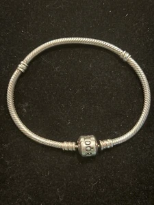 PULSERA PLATA ESTERLINA PANDORA MOMENTOS CADENA SERPIENTE ENCANTO 7.5 - Imagen 1 de 9