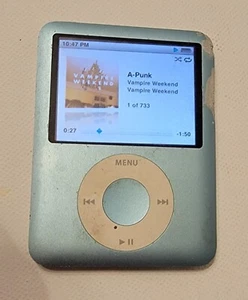 Apple iPod Nano A1236 8GB Verde Reproductor M9434LL 733 Canciones Probado - Imagen 1 de 2