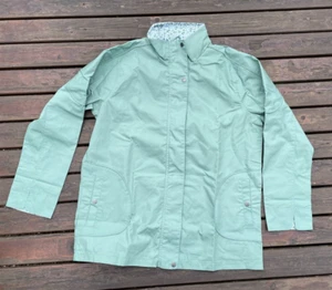 NWT Blair Women's Large Green Windbreaker Jacket Water Resistant Zip Up Hooded - Picture 1 of 12