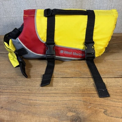 West Marine SMALL DOG Vest Life Preserver Swim Water Safety Flotation - Image 1 of 4