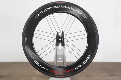 FRONT Campagnolo Bora Ultra WTO 80 Carbon Tubeless Clincher Disc Brake Wheel - Image 1 of 4