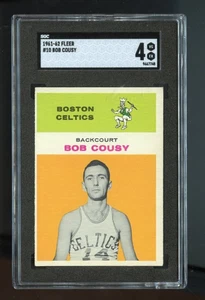 1961 Fleer Set-Break #10 Bob Cousy SGC 4 VG-EX - Picture 1 of 2