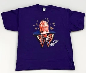 T-shirt vintage anni 90 Dolly Parton Dollywood farfalla XXL - Foto 1 di 5