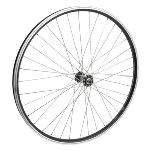 Wheel Master 26in Alloy Mach1 ER10 Front QRx100mm Double Wall Rim Brake Black - Picture 1 of 2