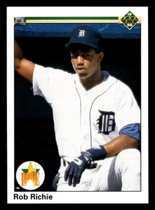 1990 Upper Deck Rob Richie #76 RC Detroit Tigers - Picture 1 of 2